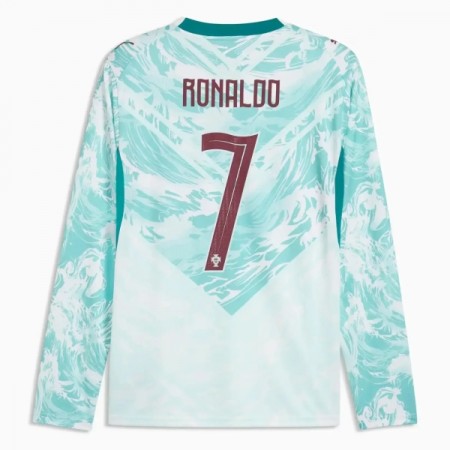 Goedkope Portugal Ronaldo 7 Uitshirt World Cup 2026 Lange Mouw