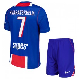 Goedkope Paris Saint Germain Kvaratskhelia 7 Kids Thuistenue 2026-27