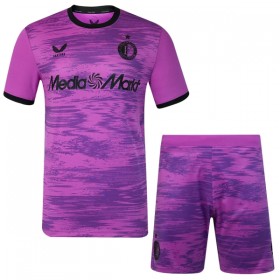 Goedkope Feyenoord Rotterdam Doelman Kids Tenue 2026-27 Purper