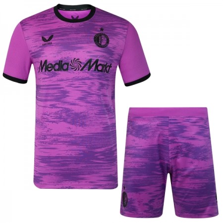 Goedkope Feyenoord Rotterdam Doelman Kids Tenue 2026-27 Purper