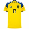 Goedkope Zweden Gyokeres 17 Thuisshirt World Cup 2026