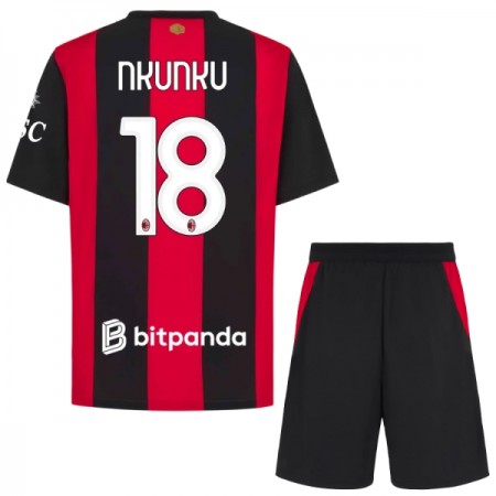 Goedkope AC Milan Nkunku 18 Kids Thuistenue 2026-27 Goedkope AC Milan Nkunku 18 Kids Thuistenue 2026-27