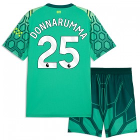 Goedkope Manchester City Donnarumma 25 Doelman Kids Thuistenue 2026-27 Groene