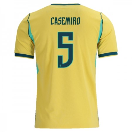 Goedkope Brazilië Casemiro 5 Thuisshirt World Cup 2026 Goedkope Brazilië Casemiro 5 Thuisshirt World Cup 2026