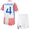 Goedkope Kroatië Gvardiol 4 Kids Thuistenue World Cup 2026