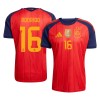 Goedkope Spanje 2 Stars Rodrigo 16 Thuisshirt World Cup 2026
