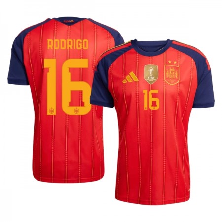 Goedkope Spanje 2 Stars Rodrigo 16 Thuisshirt World Cup 2026