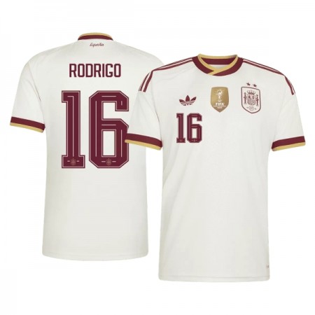 Goedkope Spanje 2 Stars Rodrigo 16 Uitshirt World Cup 2026
