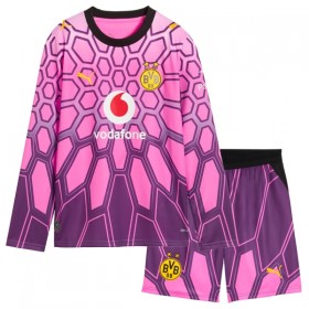 Goedkope Borussia Dortmund Doelman Kids Uittenue 2026-27 Roze Lange Mouw