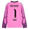Goedkope Borussia Dortmund Kobel 1 Doelman Uitshirt 2026-27 Roze Lange Mouw
