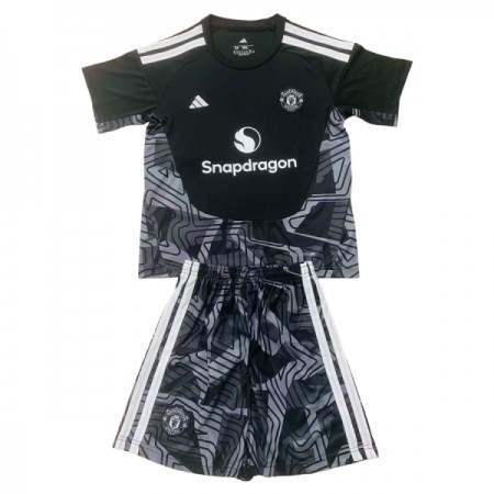 Goedkope Manchester United Doelman Kids Tenue 2026-27 Zwarte