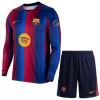 Goedkope FC Barcelona Kids Thuistenue 2026-27 Lange Mouw
