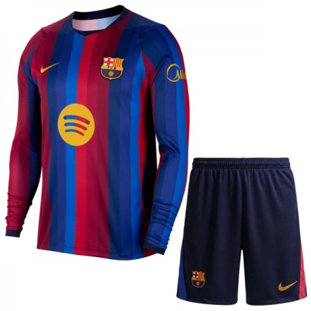 Goedkope FC Barcelona Kids Thuistenue 2026-27 Lange Mouw