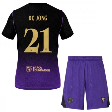 Goedkope FC Barcelona Frenkie de Jong 21 Kids Uittenue 2026-27 Goedkope FC Barcelona Frenkie de Jong 21 Kids Uittenue 2026-27