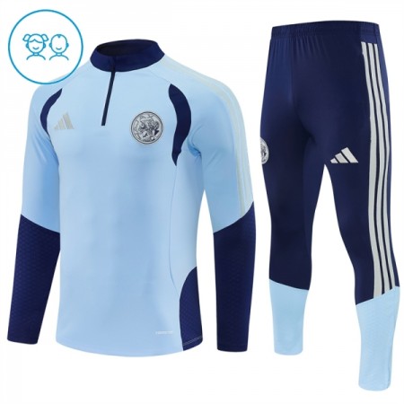 Goedkope Ajax Kind Trainings Sweatshirt Kwart-Zip 2026-27 Blauwe