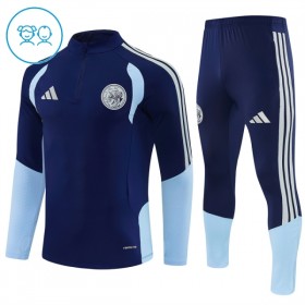 Goedkope Ajax Kind Trainings Sweatshirt Kwart-Zip 2026-27 Blauwe