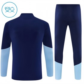 Goedkope Ajax Kind Trainings Sweatshirt Kwart-Zip 2026-27 Blauwe