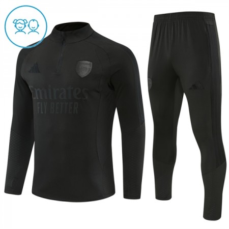 Goedkope Arsenal Kind Trainings Sweatshirt Kwart-Zip 2026-27 Zwarte
