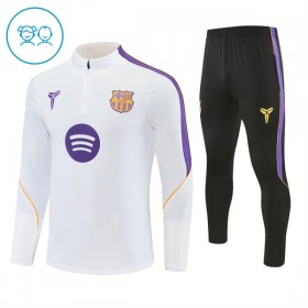 Goedkope Barcelona Kind Trainings Sweatshirt Kwart-Zip 2026-27 Witte