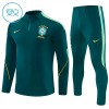 Goedkope Brazilië Kind Trainings Sweatshirt Kwart-Zip 2026-27 Groene Goedkope Brazilië Kind Trainings Sweatshirt Kwart-Zip 2026-27 Groene
