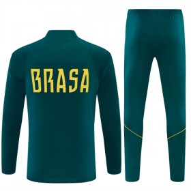 Goedkope Brazilië Trainings Sweatshirt Kwart-Zip 2026-27 Groene