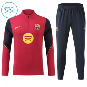 Goedkope FC Barcelona Kind Trainings Sweatshirt Kwart-Zip 2026-27 Rode