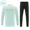 Goedkope Frankrijk Kind Trainings Sweatshirt Kwart-Zip 2026-27 Witte