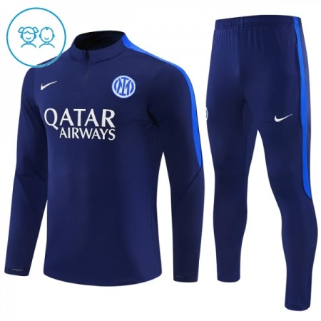 Goedkope Inter Milan Kind Trainings Sweatshirt Kwart-Zip 2026-27 Blauwe Goedkope Inter Milan Kind Trainings Sweatshirt Kwart-Zip 2026-27 Blauwe