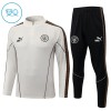 Goedkope Manchester City Kind Trainings Sweatshirt Kwart-Zip 2026-27 Grijze