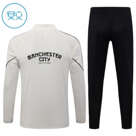 Goedkope Manchester City Kind Trainings Sweatshirt Kwart-Zip 2026-27 Grijze