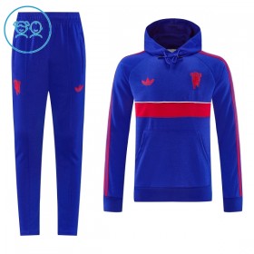 Goedkope Manchester United Hoodie Kind Trainings Sweatshirt 2026-27 Blauwe