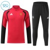 Goedkope Manchester United Kind Trainings Sweatshirt Kwart-Zip 2026-27 Rode