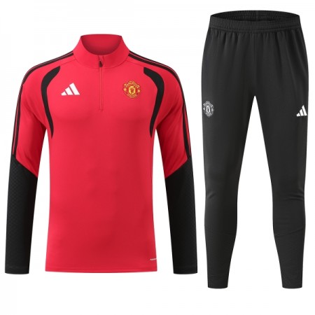 Goedkope Manchester United Trainings Sweatshirt Kwart-Zip 2026-27 Rode Goedkope Manchester United Trainings Sweatshirt Kwart-Zip 2026-27 Rode