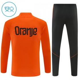 Goedkope Nederland Kind Trainings Sweatshirt Kwart-Zip 2026-27 Oranje