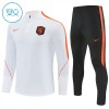 Goedkope Nederland Kind Trainings Sweatshirt Kwart-Zip 2026-27 Witte