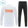 Goedkope Nederland Kind Trainings Sweatshirt Kwart-Zip 2026-27 Witte