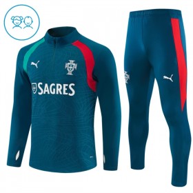 Goedkope Portugal Kind Trainings Sweatshirt Kwart-Zip 2026-27 Blauwe