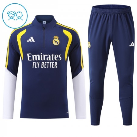 Goedkope Real Madrid Kind Trainings Sweatshirt Kwart-Zip 2026-27 Blauwe Goedkope Real Madrid Kind Trainings Sweatshirt Kwart-Zip 2026-27 Blauwe
