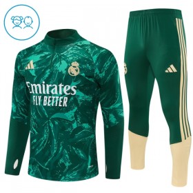 Goedkope Real Madrid Kind Trainings Sweatshirt Kwart-Zip 2026-27 Groene
