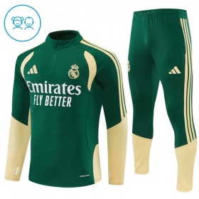 Goedkope Real Madrid Kind Trainings Sweatshirt Kwart-Zip 2026-27 Groene
