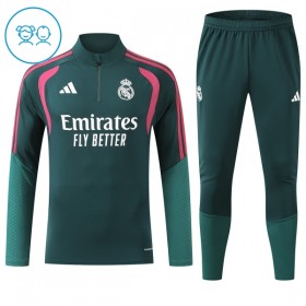 Goedkope Real Madrid Kind Trainings Sweatshirt Kwart-Zip 2026-27 Groene
