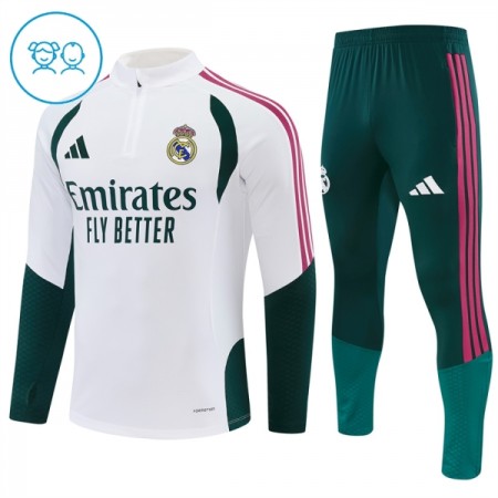 Goedkope Real Madrid Kind Trainings Sweatshirt Kwart-Zip 2026-27 Witte