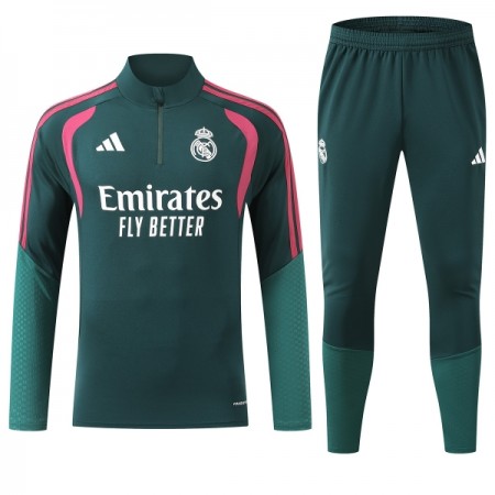 Goedkope Real Madrid Trainings Sweatshirt Kwart-Zip 2026-27 Groene