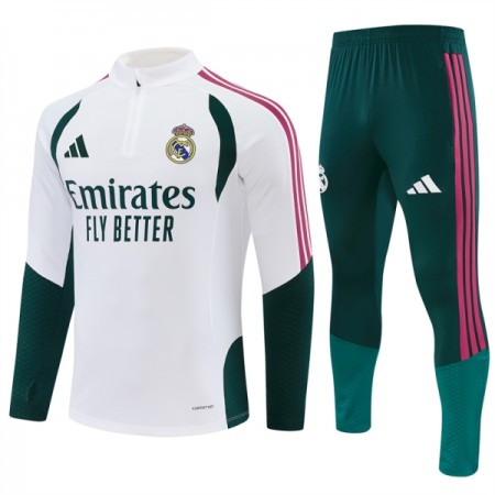 Goedkope Real Madrid Trainings Sweatshirt Kwart-Zip 2026-27 Witte Goedkope Real Madrid Trainings Sweatshirt Kwart-Zip 2026-27 Witte