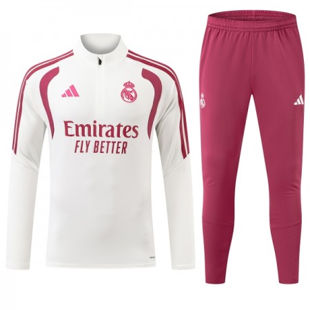 Goedkope Real Madrid Trainings Sweatshirt Kwart-Zip 2026-27 Witte Goedkope Real Madrid Trainings Sweatshirt Kwart-Zip 2026-27 Witte