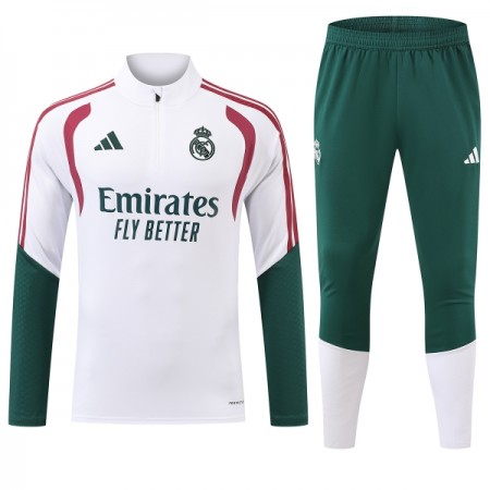 Goedkope Real Madrid Trainings Sweatshirt Kwart-Zip 2026-27 Witte Goedkope Real Madrid Trainings Sweatshirt Kwart-Zip 2026-27 Witte