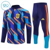 Goedkope Spanje Kind Trainings Sweatshirt Kwart-Zip 2026-27 Blauwe Goedkope Spanje Kind Trainings Sweatshirt Kwart-Zip 2026-27 Blauwe