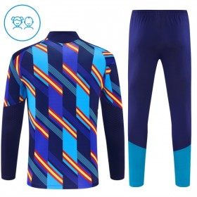 Goedkope Spanje Kind Trainings Sweatshirt Kwart-Zip 2026-27 Blauwe
