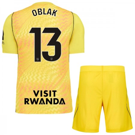 Goedkope Atlético Madrid Oblak 13 Doelman Kids Tenue 2026-27 gele Goedkope Atlético Madrid Oblak 13 Doelman Kids Tenue 2026-27 gele
