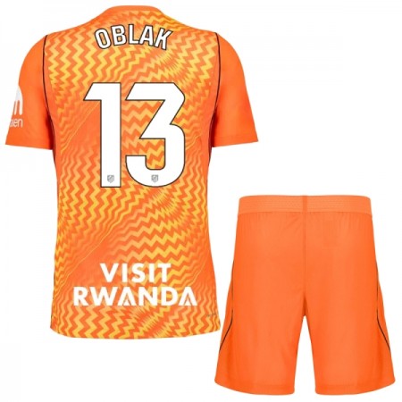 Goedkope Atlético Madrid Oblak 13 Doelman Kids Tenue 2026-27 Oranje